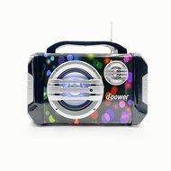 d-power Bluetooth Speaker Model K52B melody 40 Watts Karaoke Strong Bass Good Sound Full Function Fr