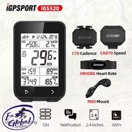 iGPSPORT iGS320 Cycling Computer IPX7 Blu5.0 ANT+ GPS 72HBattery Life Wireless Speedometer Bicycle Stopwatch