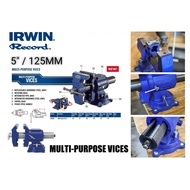 Irwin Record 4935505 (125mm / 5-inch) Multi-Purpose Bench Vise