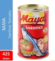 KALENG BESAR - Sarden Maya Sardine Kaleng | Maya Sarden Tomato Ikan Tuna Kaleng Besar 425 Gram - 155