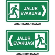 Outdoor Evacuation Route Signs. Acp Plate 45X15Cm.