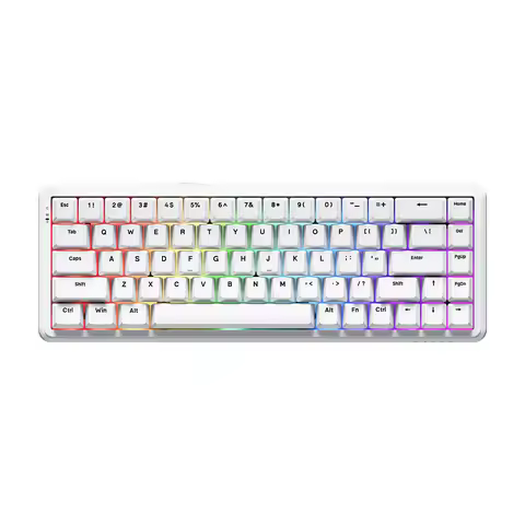 AJAZZ AK680MAX Wired Magnetic Gaming Keyboard, 68 Keys, 0.01 Precision, Zero Latency, Compact, Web D