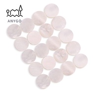 YRBWDYZDH 20Pcs  ​Fretboard Inlay Dots​, Easy to install White  Shell ​Fretboard Position Marker​, ​