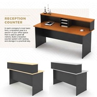 4ft 5ft 6ft Modern Reception Counter Table Cashier Front Desk Clinic Office Kerusi Meja Kaunter