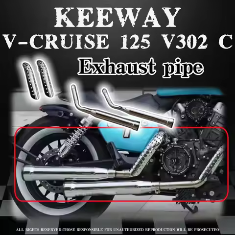 Motorcycle modified exhaust pipe Benda BD300 modified exhaust pipe for Keeway V Cruise 125 Keeway V3