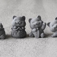 菱炭擴香石-招財貓系列 天然精油 居家香氛組