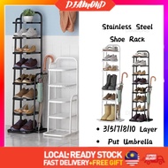 DIAMOND Fortable Shoe Rack Free Installation Bamboo Shoe Cabinet Rak Melipat 免安装竹鞋柜