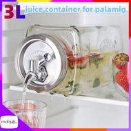 3L juice container for palamig water container with faucet mason jar juice dispenser soda dispenser 