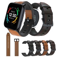 20MM Leather Strap Watchband for Realme Techlife Watch S100 Band Smartwatch Bracelet Wristband Replacement Accessories