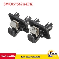 4ZDO Black Plastic Auto Sun Visor Clip Holder Hook Stand For Audi A1 A3 A4 A5 Q3 Q5 TT Interior 8W08