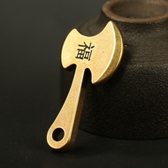Display Statue, Feng Shui Decoration In Bronze Axe Shape (Size 4.9 x 2.4cm)