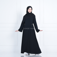 SHABIYAN 449 Gamis Hitam Polos Abaya Premium | Esra