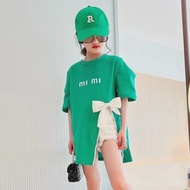 Summer Girls T-shirt Fashion Short Sleeve Girl Clothes Teenage Kids Tops Children Clothing Toddler G