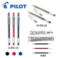Pilot G-tec-C 0.4 and Hi-tec-C 0.5 Gel Pen and Refill