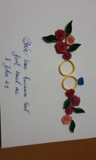 Handmade paper quilling crafts