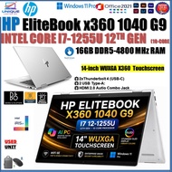 HP EliteBook x360 1040 G9 i7-1255U (10-core,16GB DDR5-4800 MHz-512GB PCIe Gen4 NVMe SSD,14-inch WUXG