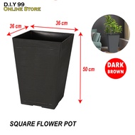 EXTRA LARGE Square flower pot / Modern Design Flower Pot Indoor &amp; Outdoor / Gardening Tool / Pasu Bunga Berquality Segi Empat / Pelapik Pasu