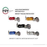 Universal CNC AGVRacing Brake Fluid Tank Wire Bracket Type-300 - AGV GSV RACING