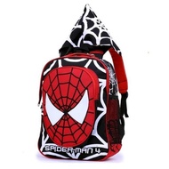 / You can pay on the spot... Boys' school carrying bag with spiderman motif plus unique beanie