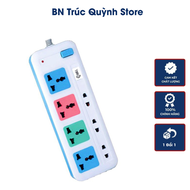 [Hàng Chính Hãng] Ổ Cắm Điện Nối Dài Comet CES4433 Có 4 Ổ Cắm 3 Chấu 3 Ổ Cắm 2 Chấu Dây Điện Dài 3 M
