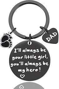 Fathers Day Birthday Gifts From Daughter Keychain Best Dad Gifts Father's Day Christmas Valentines G