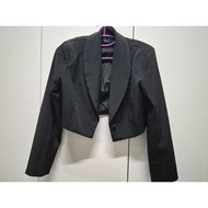 Blazer Crop fashion store Black Second Hand