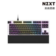 【NZXT 恩傑】Function TKL 80% 模組化靜音機械鍵盤 (白色) KB-1TKUS-WR