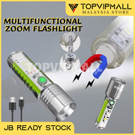 【Ready Stock】520/520A Multifunctional LED Flashlight|Type-C Charging|Perfect for Outdoor Adventures!