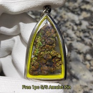 Gold Leklai Pendant 金力泥吊坠 Leklai Amulet 马来西亚力泥 100% Natural Leklai Malaysia