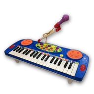 MHF ของเล่นคีย์บอร์ดพร้อมไมโครโฟน สำหรับเด็ก รุ่น 3702A - BLUE-03C-Rim-p2