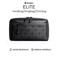 ECHELON Handbag Elite Exclusive Black Waterproof Multifunctional Waterproof Men's Bag Clutch Bag