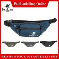 Original Polo Louie Men's Waterproof Nylon Waist Pouch Bag Fashion Chest Bag Crossbody Bag Beg Pingg