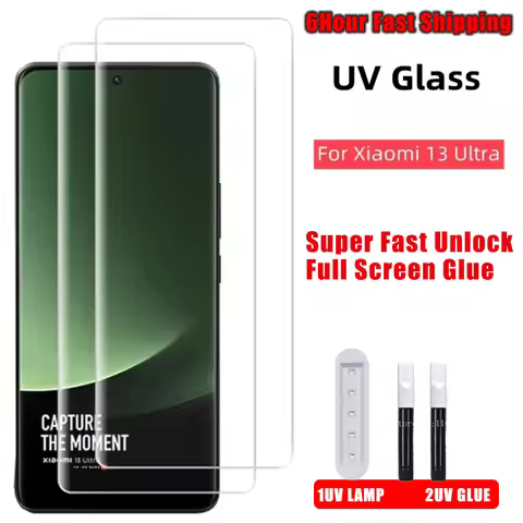 3D Curved High Quality Full Glue UV Tempered Glass For Xiaomi 13 Ultra Lite Screen Protector For Xia