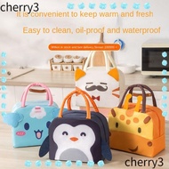 CHERRY3 Cartoon Stereoscopic Lunch Bag, Thermal Portable Insulated Lunch Box Bags, Convenience  Cloth Lunch Box Accessories Thermal Bag Tote Food Small Cooler Bag