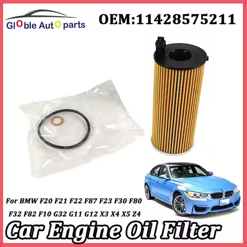 11428575211 Car Oil Filter For BMW F10 F15 F20 F25 F30 F34 G01 G20 G30 G38 118i 320i 320d 520d 530 X