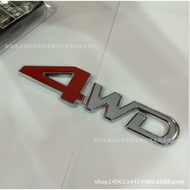 4wd Metal Car Stickers 3D 3D Car Decorative Stickers 4WD Four-wheel Drive Emblem Modified Car Sticke