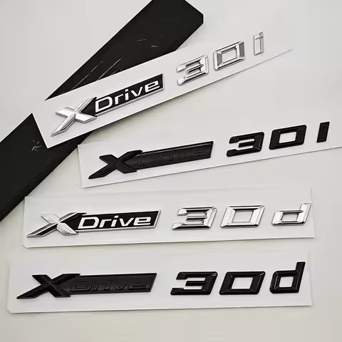 3D ABS Car Styling Logo XDrive 30i 30d Rear Trunk Badge Door Waist Line Emblem Decals For BMW X3 G01