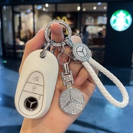 New Mercedes C-Class Key Cover Full Package GLC Car Buckle C350el Luxury EQE Protective Shell E-Clas