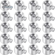 20pcs Crimp Beads for Jewelry Making, Silver Spacer Beads Metal Bead Plug Crimp Pendant for Bracelet