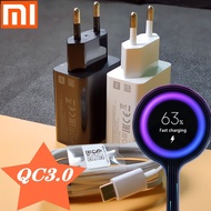 27W Xiaomi Charger  MI Fast Charger USB Wall adapter Type-C Cable For Mi 9 SE 9t A3 A2 A1 Redmi K20 K30