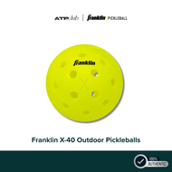 Franklin Sports X-40 Outdoor Pickleballs 40 Holes with Logo