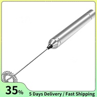 Electric Milk Frother Rod Stainless Steel Handheld Milk Frother Frother Battery Operation