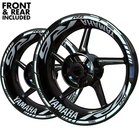 Vinyl Yamaha R6 Wheel Sticker R6 Logo Motorcycle Rim Decal Stickers Set