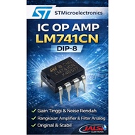 IC Transistor LM741CN DIP-8 Original ST – Op Amp Audio & Electronics Signal Booster