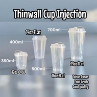 (25pc) Thinwall Cup Injection 12oz 14oz 16oz 24oz thick heat-resistant coffee Cup