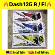 Stiker sticker body stripe cover set (5) honda wave dash125 dash 125 dash125r dash 125 r Dash FI STIKER STRIKE COVERSET