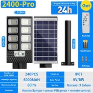 800W Lampu Jalan Tenaga Surya Luar Ruangan Super Terang Sensor Gerak Tahan Air Lampu Tenaga Surya Ha