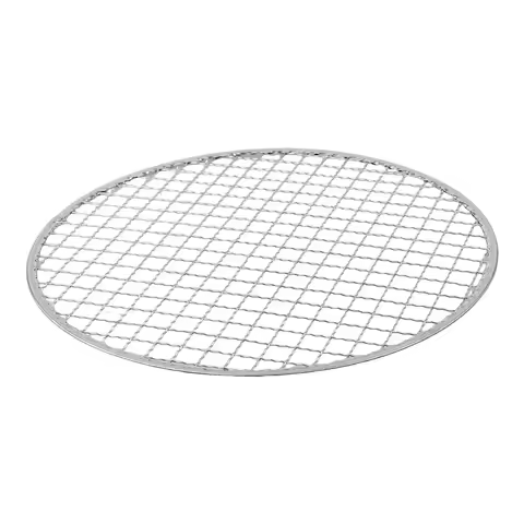5pcs Round Disposable Wire Net Grill Racks Iron Roast Grate Cooking Barbecue BBQ Oven Grill 25CM/28C