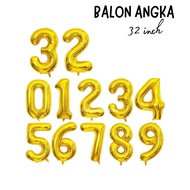 Gold COLOR NUMBER foil BALLOON 32INCH Jumbo NUMBER BALLOON/ foil BALLOON/100cm NUMBER foil BALLOON