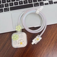 Fashion Flower Charger Protectors Charger Protective Case for iPhone 40W Adapter 17 pro Max